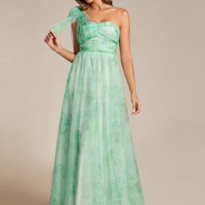 Bowknot Empire Waist Strapless Formal Dress Size 6